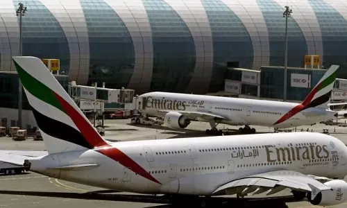 യുഎഇ യാത്രാവിമാനത്തെ ഖത്തര്‍ യുദ്ധവിമാനങ്ങൾ അനുഗമിച്ചു