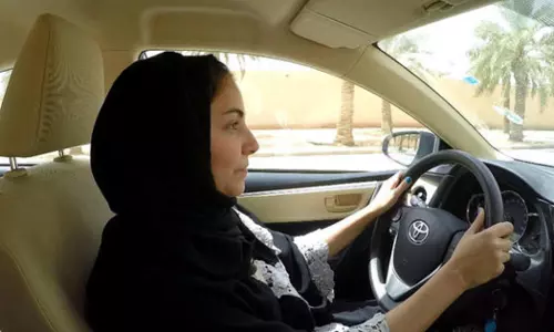 ആവേശത്തില്‍ സൌദിയിലെ വനിതാ ഡ്രൈവര്‍മാര്‍