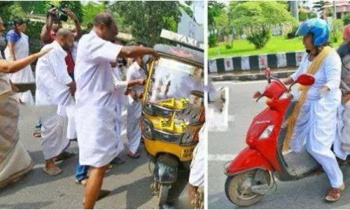 ഹര്‍ത്താലിനിടെ വാഹനങ്ങള്‍ തടഞ്ഞതിന് ബിന്ദുകൃഷ്ണക്കെതിരെ കേസ്