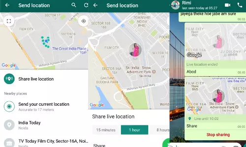 ഇനി കൂട്ടുകാരെ തത്സമയം പിന്തുടരാം; ലൈവ് ലൊക്കേഷന്‍ ഷെയറിങുമായി വാട്സ്ആപ്