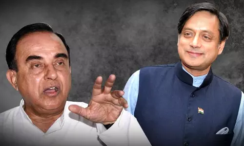 പൊതുതാല്പര്യമല്ല, രാഷ്ട്രീയ താല്പര്യം: ശശി തരൂരിനെതിരായ സുബ്രഹ്മണ്യം സ്വാമിയുടെ ഹരജി കോടതി തള്ളി പൊതുതാല്പര്യമല്ല, രാഷ്ട്രീയ താല്പര്യം: ശശി തരൂരിനെതിരായ സുബ്രഹ്മണ്യം സ്വാമിയുടെ ഹരജി കോടതി തള്ളി