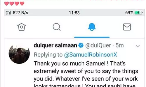 ദുല്‍ഖര്‍ മറുപടി നല്‍കി; സുഡുവിന്‍റെ സങ്കടം മാറി