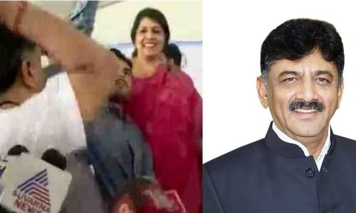 സെല്‍ഫിയെടുക്കാന്‍ ശ്രമിച്ച വിദ്യാര്‍ഥിയുടെ ഫോണ്‍ തട്ടിത്തെറിപ്പിച്ച് മന്ത്രി; വൈറലായി വീഡിയോ