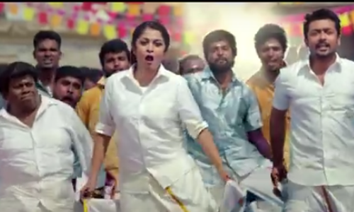 സൂര്യയ്ക്കൊപ്പം മുണ്ടുടുത്ത് തകര്‍പ്പന്‍ ഡാന്‍സുമായി രമ്യാ കൃഷ്ണന്‍