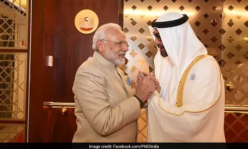 ഇന്ത്യ-യുഎഇ കരാറുകള്‍ ഒപ്പിട്ടു;  വിവിധ മേഖലകളില്‍ 5 കരാറുകള്‍