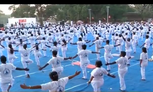 സിപിഎം സംസ്ഥാന സമ്മേളനവേദിയില്‍ യോഗയും