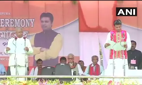 ത്രിപുരയില്‍ ബിപ്ലബ് ദേബ് സര്‍ക്കാര്‍ അധികാരമേറ്റു