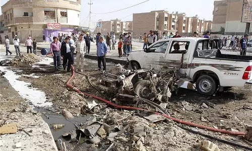 ഇറാഖിലെ ചാവേര്‍ സ്ഫോടനത്തിന്റെ മൊബൈല്‍ ദൃശ്യങ്ങള്‍ പുറത്തുവന്നു