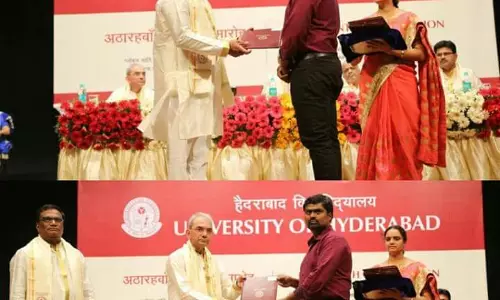 ഹൈദരാബാദ് യൂണിവേഴ്‍സിറ്റി വിസി അപ്പാറാവുവില്‍ നിന്ന് ബിരുദം സ്വീകരിക്കാന്‍ വിസമ്മതിച്ച് വിദ്യാര്‍ഥി