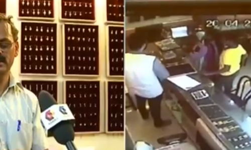 പാലക്കാട് ജ്വല്ലറിയില്‍ പട്ടാപ്പകല്‍ മോഷണം