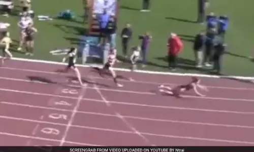 ട്രാക്കിലെ അവിശ്വസനീയ ജയം വൈറലാകുന്നു