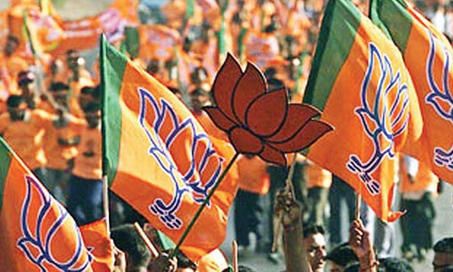 വോട്ട് പിടിക്കാന്‍ പരസ്യ ചിത്രങ്ങളുമായി ബിജെപി