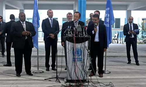 ഇസ്രായേല്-ഫലസ്തീന് പ്രശ്നത്തിന് നേരിട്ടുള്ള ചര്ച്ചയാണ് പരിഹാരമെന്ന് ബാന് കി മൂണ് ഇസ്രായേല്-ഫലസ്തീന് പ്രശ്നത്തിന് നേരിട്ടുള്ള ചര്ച്ചയാണ് പരിഹാരമെന്ന് ബാന് കി മൂണ്