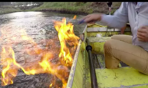 ഈ നദിയിലെ ജലത്തിന് തീപിടിക്കും