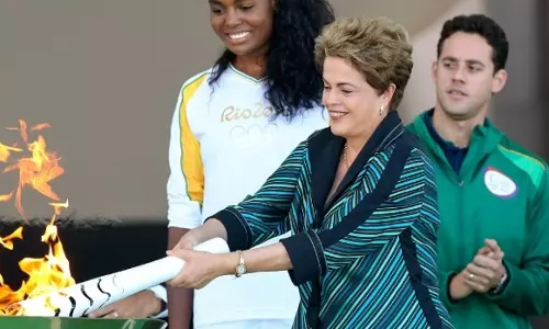 റിയോ ഒളിംപിക്സ് ദീപശിഖാപ്രയാണം ബ്രസീലില് റിയോ ഒളിംപിക്സ് ദീപശിഖാപ്രയാണം ബ്രസീലില്