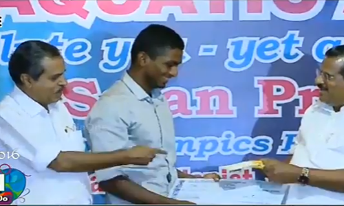 ഒളിമ്പിക്സ് യോഗ്യത നേടിയ സാജന്‍ പ്രകാശിന് സ്വീകരണം നല്‍കി