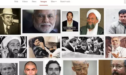 ടോപ് ടെന്‍ ക്രിമിനല്‍ ലിസ്റ്റില്‍ മോദിയും, ഗൂഗിളിന് നോട്ടീസ്