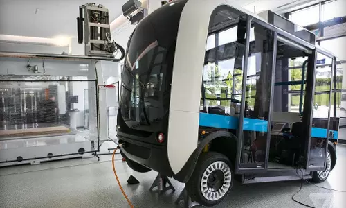 ഒല്ലി, ഡ്രൈവറില്ലാതെ ഓടുന്ന ത്രിഡി പ്രിന്റഡ് ബസ്