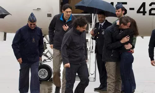 സിറിയയില്‍ തീവ്രവാദികള്‍ മോചിപ്പിച്ച മൂന്നു മാധ്യമപ്രവര്‍ത്തകര്‍ സ്‍പെയിനിലെത്തി