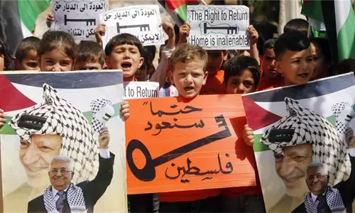 ഇസ്രയേല്‍ പ്രധാനമന്ത്രിക്കെതിരെ രൂക്ഷ വിമര്‍ശവുമായി ഫലസ്തീന്‍ നേതാക്കള്‍