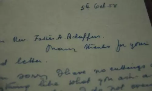 മദര്‍ തെരസേയുടെ ഓര്‍മ്മകള്‍ പേറിയ കത്തുമായി അടപ്പൂരച്ചന്‍