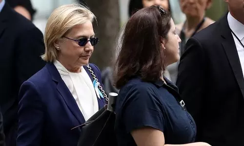 ഹില്ലരി ക്ലിന്റന് ന്യുമോണിയ; തളര്‍ച്ചയോടെ പാര്‍ട്ടി പ്രവര്‍ത്തകര്‍