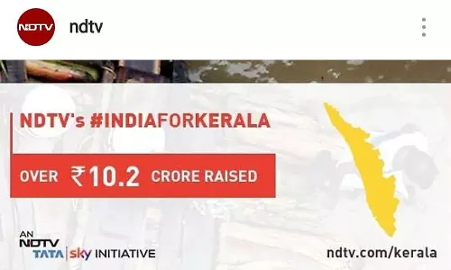 കേരളത്തിന് വേണ്ടി ഫണ്ട് സ്വരൂപിച്ച് എന്‍.ഡി.ടി.വി 
