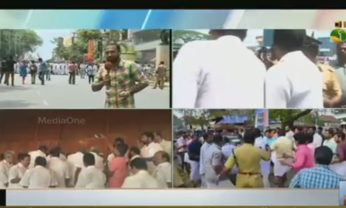 തിരുവനന്തപുരത്ത് യുഡിഎഫ് ഹര്‍ത്താലിനിടെ സംഘര്‍ഷം