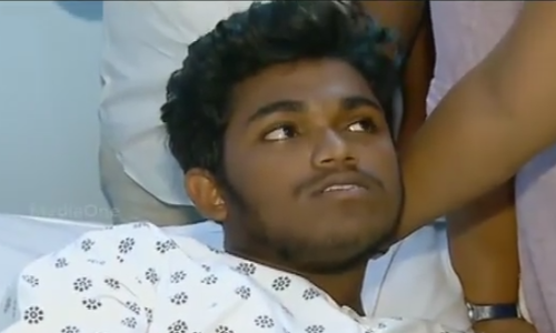 റാഗിങിനെ തുടര്‍ന്ന് ആത്മഹത്യക്ക് ശ്രമിച്ച മുഹമ്മദ് ഷെറിനെ  ഉമ്മന്‍ ചാണ്ടി സന്ദര്‍ശിച്ചു