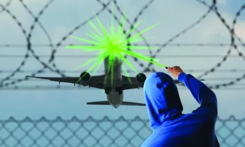 കോക്ക്പിറ്റിന് നേരെ ലേസര്‍ ടോര്‍ച്ച് അടിക്കുന്നതിനെതിരെ ഒമാന്‍ പൊലീസ്