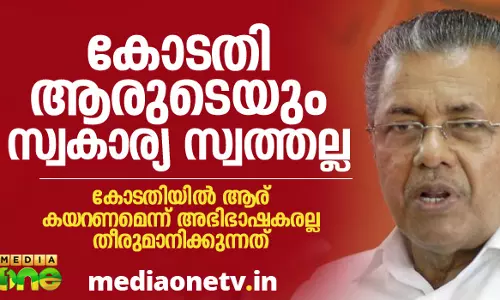 കോടതി അഭിഭാഷകരുടെ സ്വകാര്യ സ്വത്തല്ലെന്ന് പിണറായി വിജയന്‍