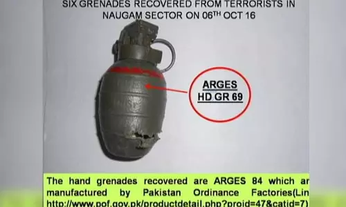 നൗഗാം ഏറ്റുമുട്ടല്‍: ഭീകരരില്‍ നിന്നു കണ്ടെടുത്ത ഗ്രനേഡ് പാക് നിര്‍മിതമെന്ന് സൈന്യം