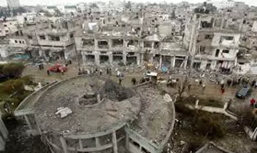 ഗസ്സ മുനമ്പിന്റെ പുനര്നിര്മ്മാണത്തില് സഹകരിക്കുമെന്ന് ഖത്തര് ഗസ്സ മുനമ്പിന്റെ പുനര്നിര്മ്മാണത്തില് സഹകരിക്കുമെന്ന് ഖത്തര്