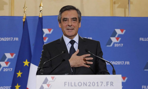 ഫ്രാന്‍സ് പ്രസിഡന്റ് തെരഞ്ഞെടുപ്പ്: ഫ്രങ്സ്വ ഫിലന്‍ കണ്‍സര്‍വേറ്റീവ് പാര്‍ട്ടി സ്ഥാനാര്‍ഥി