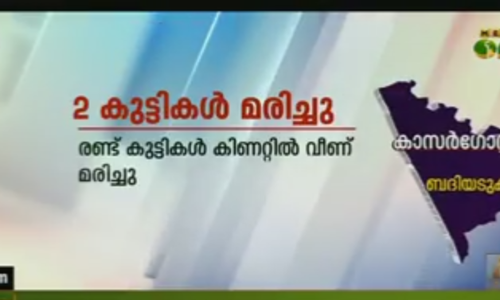 കാസര്‍കോട് രണ്ട് കുട്ടികള്‍ കിണറ്റില്‍ വീണ് മരിച്ചു