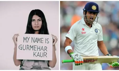 ഗുര്മെഹറിനെ പരിഹസിക്കരുത്; സെവാഗിന് ഗംഭീറിന്റെ പരോക്ഷ തിരുത്ത് ഗുര്മെഹറിനെ പരിഹസിക്കരുത്; സെവാഗിന് ഗംഭീറിന്റെ പരോക്ഷ തിരുത്ത്