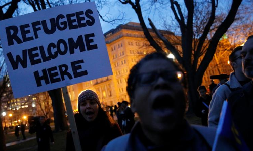 ട്രംപ് പുറത്തിറക്കിയ പുതിയ യാത്രവിലക്കിനെതിരെയും വ്യാപക പ്രതിഷേധം