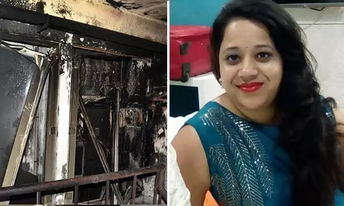 അയല്‍വാസികളെ തീപിടുത്തത്തില്‍ നിന്ന് രക്ഷിച്ച യുവതിക്ക് ദാരുണാന്ത്യം 