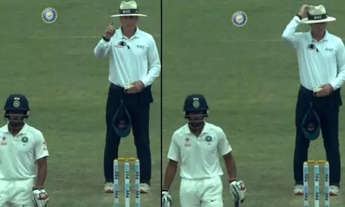 അത് ഔട്ടല്ല, ഔട്ട് സിഗ്നല്‍ നൈസ് ആയി പിന്‍വലിച്ച് അമ്പയര്‍ 