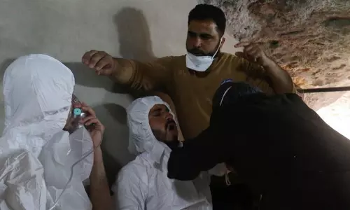 അമേരിക്ക നടത്തിയ വ്യോമാക്രമണത്തില്‍ സിറിയക്ക് വന്‍ തിരിച്ചടി