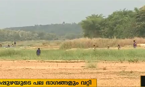 വറ്റി വരണ്ട് ഭാരതപ്പുഴ