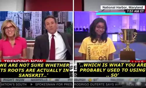 സ്പെല്ലിംഗ് ബീ മത്സര വിജയിയായ ഇന്ത്യന്‍ ബാലികക്കെതിരെ വംശീയാധിക്ഷേപം