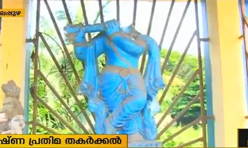 കായംകുളത്ത് ശ്രീകൃഷ്ണ പ്രതിമകള്‍ തകര്‍ത്തതില്‍ വര്‍ഗീയ കലാപ ശ്രമവും പൊലീസ് അന്വേഷിക്കുന്നു