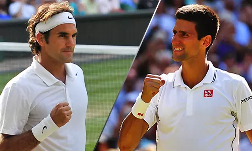 വിംബിള്‍ഡണ്‍ ടെന്നീസ്: ഫെഡററും ജോക്കോവിച്ചും കുതിക്കുന്നു