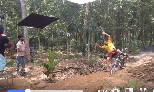 ബൈക്കില്‍ നിന്ന് എറിഞ്ഞുവീഴ്ത്തുന്ന സീന്‍; ഡ്യൂപ്പില്ലാതെ ചാക്കോച്ചന്‍ 