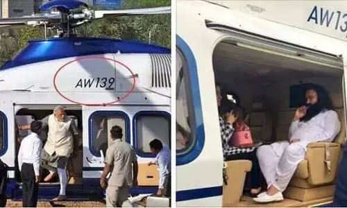 മോദിയും ഗുര്‍മീതും പറന്നത് അദാനിയുടെ ഹെലികോപ്റ്ററില്‍ ?; ചോദ്യശരങ്ങളും ഉയരുന്നു