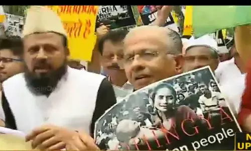 റോഹിങ്ക്യൻ മുസ്‍ലിംകൾക്കെതിരായ അതിക്രമം: മ്യാൻമർ എംബസിയിലേക്ക് ലീഗ് മാർച്ച്