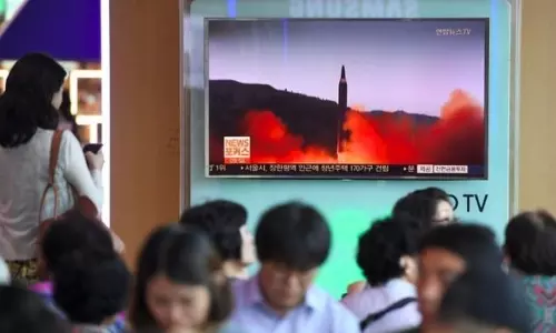ഉപരോധം തള്ളി ജപ്പാന് മുകളിലൂടെ മിസൈല്‍ തൊടുത്ത് ഉത്തര കൊറിയ