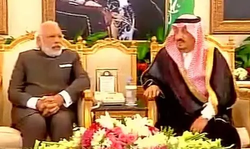 മോദിയുടെ സൗദി സന്ദര്‍ശനം പുരോഗമിക്കുന്നു