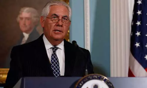 ത്രിദിന സന്ദര്‍ശനത്തിനായി ടില്ലേഴ്സണ്‍ ഇന്ത്യയിലെത്തി